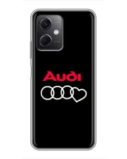 Чехол для Xiaomi Redmi Note 12 (5G) с картинкой «Логотип Audi Heart» Чехол для Xiaomi Redmi Note 12 (5G) с картинкой «Логотип Audi Heart»