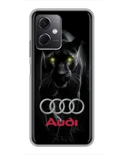 Чехол для Xiaomi Redmi Note 12 (5G) с картинкой «Пантера и Audi» Чехол для Xiaomi Redmi Note 12 (5G) с картинкой «Пантера и Audi»