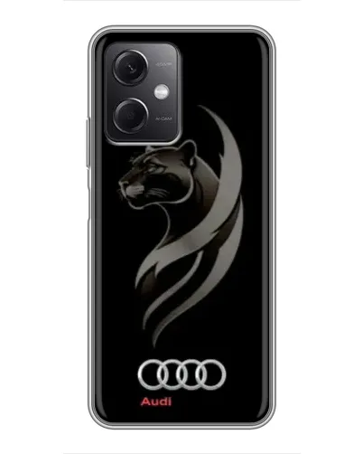 Чехол для Xiaomi Redmi Note 12 (5G) с картинкой «Графика — пантера и Audi» Чехол для Xiaomi Redmi Note 12 (5G) с картинкой «Графика — пантера и Audi»