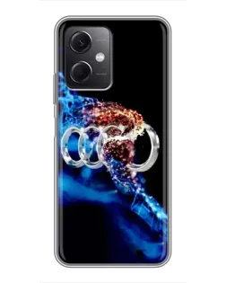 Чехол для Xiaomi Redmi Note 12 (5G) с картинкой «Энергия лого Audi» Чехол для Xiaomi Redmi Note 12 (5G) с картинкой «Энергия лого Audi»