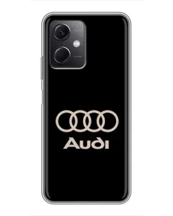 Чехол для Xiaomi Redmi Note 12 (5G) с картинкой «Audi — золотой логотип» Чехол для Xiaomi Redmi Note 12 (5G) с картинкой «Audi — золотой логотип»