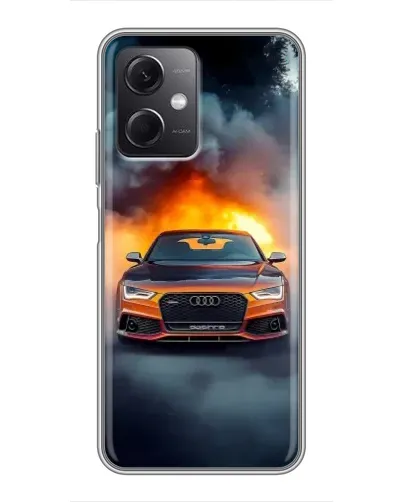 Чехол для Xiaomi Redmi Note 12 (5G) с картинкой «Audi в огненном дыму» Чехол для Xiaomi Redmi Note 12 (5G) с картинкой «Audi в огненном дыму»