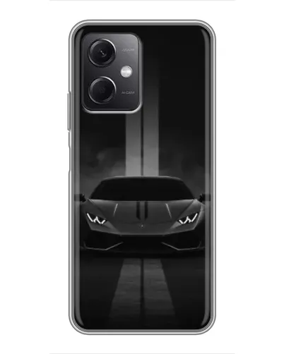 Чехол для Xiaomi Redmi Note 12 (5G) с картинкой «Lamborghini симметрия дорог»