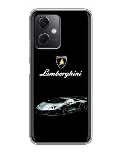 Чехол для Xiaomi Redmi Note 12 (5G) с картинкой «Логотип Lamborghini классика»