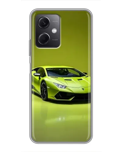 Чехол для Xiaomi Redmi Note 12 (5G) с картинкой «Салатовый Lamborghini Huracan»