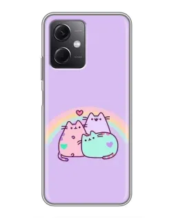 Чехол для Xiaomi Redmi Note 12 (5G) с картинкой «Радужные Пушины»
