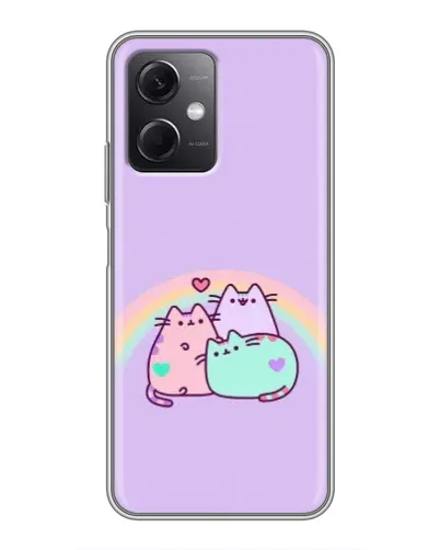 Чехол для Xiaomi Redmi Note 12 (5G) с картинкой «Радужные Пушины»