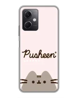 Чехол для Xiaomi Redmi Note 12 (5G) с картинкой «Pusheen логотип»