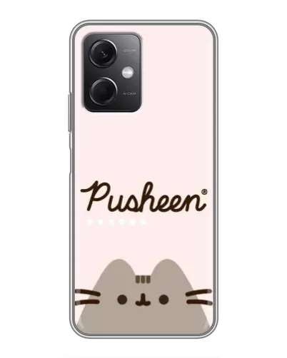 Чехол для Xiaomi Redmi Note 12 (5G) с картинкой «Pusheen логотип»