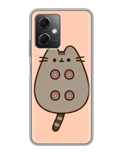 Чехол для Xiaomi Redmi Note 12 (5G) с картинкой «Пушин пузиком кверху»