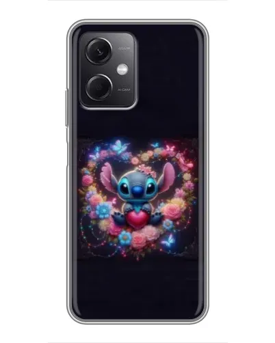 Чохол для Xiaomi Redmi Note 12 (5G) з картинкою «Stitch у квітах» Чохол для Xiaomi Redmi Note 12 (5G) з картинкою «Stitch у квітах»