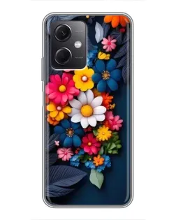 Чехол для Xiaomi Redmi Note 12 (5G) с картинкой «Цветочная феерия»