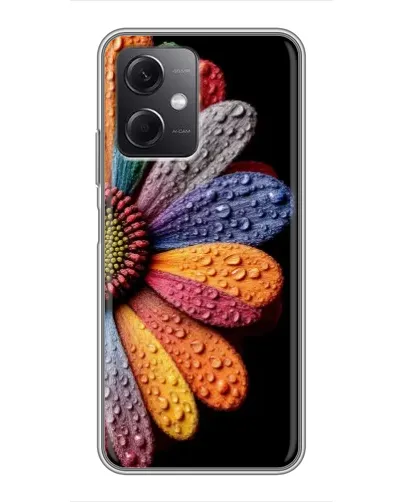 Чехол для Xiaomi Redmi Note 12 (5G) с картинкой «Радужный цветок»