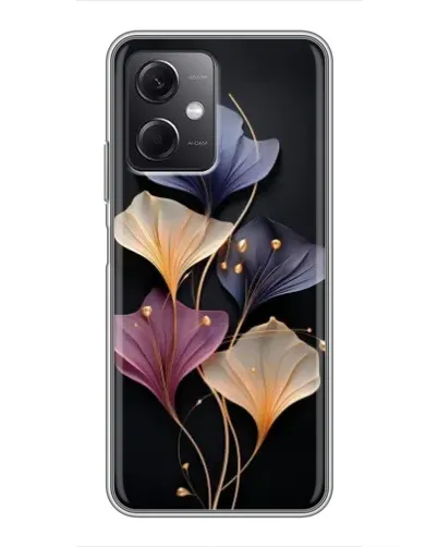 Чехол для Xiaomi Redmi Note 12 (5G) с картинкой «Лиловые цветы грации»