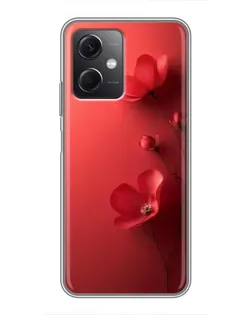Чехол для Xiaomi Redmi Note 12 (5G) с картинкой «Маковые соцветия»