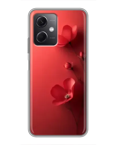 Чехол для Xiaomi Redmi Note 12 (5G) с картинкой «Маковые соцветия»