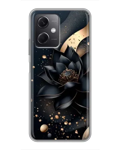 Чехол для Xiaomi Redmi Note 12 (5G) с картинкой «Черный лотос»