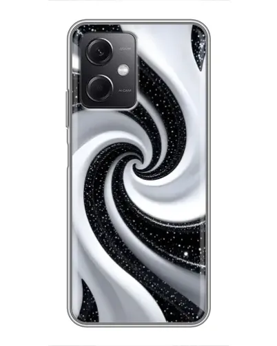 Чехол для Xiaomi Redmi Note 12 (5G) с картинкой «Черно-белая спираль» Чехол для Xiaomi Redmi Note 12 (5G) с картинкой «Черно-белая спираль»