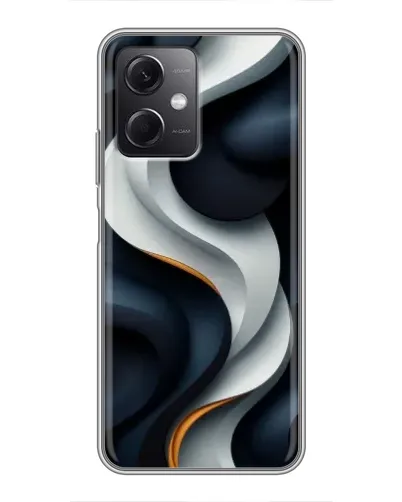 Чехол для Xiaomi Redmi Note 12 (5G) с картинкой «Объемные черно-белые ленты» Чехол для Xiaomi Redmi Note 12 (5G) с картинкой «Объемные черно-белые ленты»