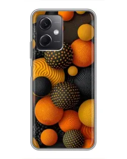 Чохол для Xiaomi Redmi Note 12 (5G) з картинкою «Об'ємні помаранчеві сфери» Чохол для Xiaomi Redmi Note 12 (5G) з картинкою «Об'ємні помаранчеві сфери»