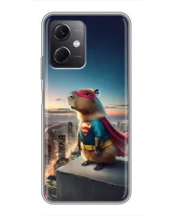Чехол для Xiaomi Redmi Note 12 (5G) с картинкой «Капи-мен супергерой»