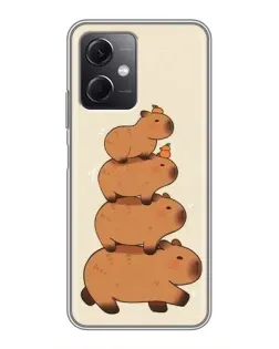 Чехол для Xiaomi Redmi Note 12 (5G) с картинкой «Башня из капибар»
