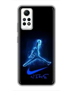 Чехол для Xiaomi Redmi Note 12 Pro (4g) с картинкой «Jordan Neon Blue» Чехол для Xiaomi Redmi Note 12 Pro (4g) с картинкой «Jordan Neon Blue»
