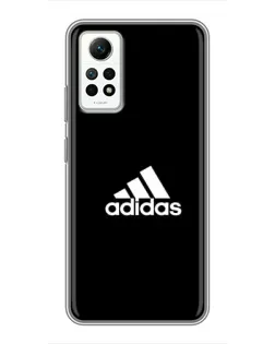 Чехол для Xiaomi Redmi Note 12 Pro (4g) с картинкой «Черная классика Adidas»