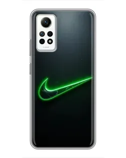Чехол для Xiaomi Redmi Note 12 Pro (4g) с картинкой «Неоновый контур Nike» Чехол для Xiaomi Redmi Note 12 Pro (4g) с картинкой «Неоновый контур Nike»