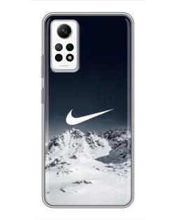 Чехол для Xiaomi Redmi Note 12 Pro (4g) с картинкой «Nike — зимние горы» Чехол для Xiaomi Redmi Note 12 Pro (4g) с картинкой «Nike — зимние горы»