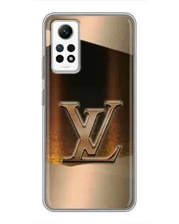 Чехол для Xiaomi Redmi Note 12 Pro (4g) с картинкой «LV — золотое сияние»