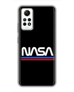 Чехол для Xiaomi Redmi Note 12 Pro (4g) с картинкой «NASA — классика Red Blue» Чехол для Xiaomi Redmi Note 12 Pro (4g) с картинкой «NASA — классика Red Blue»