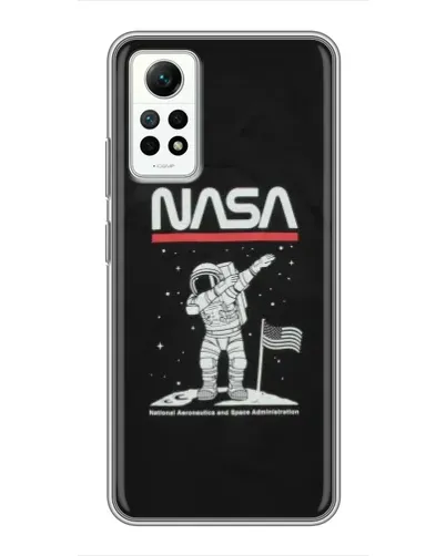 Чехол для Xiaomi Redmi Note 12 Pro (4g) с картинкой «NASA — шагаем по Луне» Чехол для Xiaomi Redmi Note 12 Pro (4g) с картинкой «NASA — шагаем по Луне»