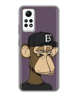 Чехол для Xiaomi Redmi Note 12 Pro (4g) с картинкой «Bored Ape в кепке» Чехол для Xiaomi Redmi Note 12 Pro (4g) с картинкой «Bored Ape в кепке»