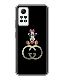 Чехол для Xiaomi Redmi Note 12 Pro (4g) с картинкой «Минни Маус на лого» Чехол для Xiaomi Redmi Note 12 Pro (4g) с картинкой «Минни Маус на лого»