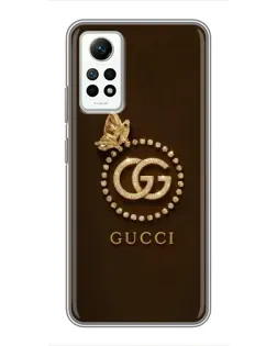 Чехол для Xiaomi Redmi Note 12 Pro (4g) с картинкой «Gucci — золотая бабочка» Чехол для Xiaomi Redmi Note 12 Pro (4g) с картинкой «Gucci — золотая бабочка»