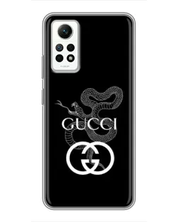 Чехол для Xiaomi Redmi Note 12 Pro (4g) с картинкой «Gucci — серебряная змея» Чехол для Xiaomi Redmi Note 12 Pro (4g) с картинкой «Gucci — серебряная змея»