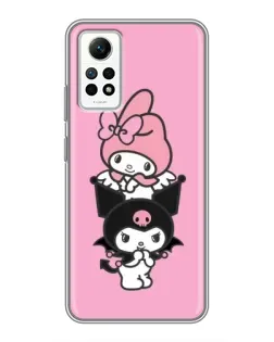 Чехол для Xiaomi Redmi Note 12 Pro (4g) с картинкой «My Melody и Kuromi» Чехол для Xiaomi Redmi Note 12 Pro (4g) с картинкой «My Melody и Kuromi»