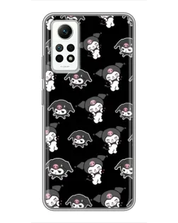 Чехол для Xiaomi Redmi Note 12 Pro (4g) с картинкой «Черный паттерн Kuromi» Чехол для Xiaomi Redmi Note 12 Pro (4g) с картинкой «Черный паттерн Kuromi»