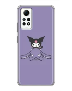 Чехол для Xiaomi Redmi Note 12 Pro (4g) с картинкой «Kuromi на лиловом фоне» Чехол для Xiaomi Redmi Note 12 Pro (4g) с картинкой «Kuromi на лиловом фоне»