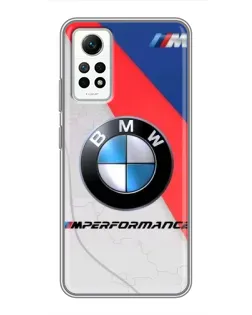 Чехол для Xiaomi Redmi Note 12 Pro (4g) с картинкой «BMW Performance стиль» Чехол для Xiaomi Redmi Note 12 Pro (4g) с картинкой «BMW Performance стиль»
