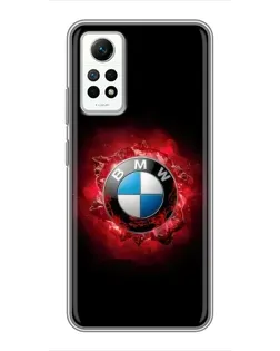 Чехол для Xiaomi Redmi Note 12 Pro (4g) с картинкой «Логотип BMW — вспышка»