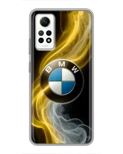 Чехол для Xiaomi Redmi Note 12 Pro (4g) с картинкой «Золотистый дым BMW»