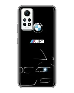Чехол для Xiaomi Redmi Note 12 Pro (4g) с картинкой «Минималистичный принт BMW M3»
