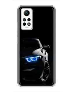 Чехол для Xiaomi Redmi Note 12 Pro (4g) с картинкой «BMW — ночной взгляд»