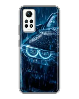 Чехол для Xiaomi Redmi Note 12 Pro (4g) с картинкой «BMW под дождем»