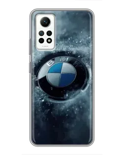 Чехол для Xiaomi Redmi Note 12 Pro (4g) с картинкой «Логотип BMW — лед»