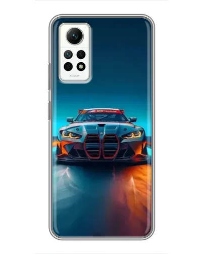 Чехол для Xiaomi Redmi Note 12 Pro (4g) с картинкой «BMW — огни неона» Чехол для Xiaomi Redmi Note 12 Pro (4g) с картинкой «BMW — огни неона»