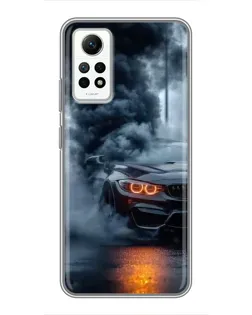 Чехол для Xiaomi Redmi Note 12 Pro (4g) с картинкой «BMW M-Power — абстракция»