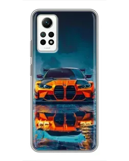 Чехол для Xiaomi Redmi Note 12 Pro (4g) с картинкой «BMW — золотая эмблема»